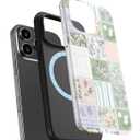 Esdot for iPhone 15 Pro Max Case Cute - Wireless Charging - Preppy Floral