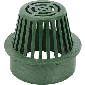 6 in. Atrium Grate, Connects to 6 in. Spee-DBasin, 6 in. Drain Pipes and Fittings, Green Plastic