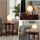 Arturesthome Small Boho Table Lamp for Living Room,Bedroom Side/End Table Side Table LED Lamp Shade for Reading Study Pink