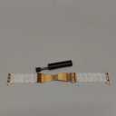 V-MORO Resin Band Compatible with Apple Watch Series 7/8/9/10/11 41/40/38/42mm, Women Fashion Strap for iWatch Series 6/5/4/3/2/1/SE, Lightweight Bracelet Wristband Replacement, Ivory White-Rose Gold