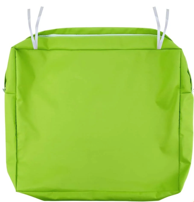 NettyPro Outdoor Cushion Covers Replacement Set 2 Water Repellent UV Resistant Patio Chair Seat Cushion Slipcover with Zipper and Tie, 20 x 18 x 4 Inch, Green