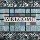 CHICHIC Rectangle Entrance Door Mat Large 24 x 36 Inch Entry Way High Traffic Area Doormat Front Door Rugs Outdoors Heavy Duty Welcome Mat, Non Slip Rubber Back Low Profile for Garage