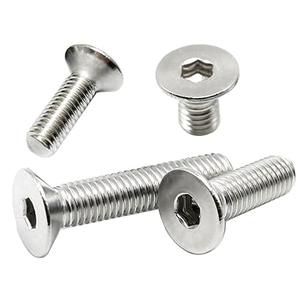 10PCS M8 x 35mm Flat Head Socket Cap Screws Bolts, Stainless Steel 18-8 (304), Bright Finish, Allen Socket Drive,Machine Screws Inner Hex Screw Fasteners Bolts