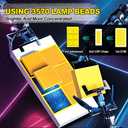 Light Bulbs Fit for 2022-2023 Chevrolet Silverado 1500 2500 3500HD H9 High Beam H11 Low Beam 5202 Fog Light Ultra-bright with Cooling Fan 15000 RPM Plug and Play Pack of 6
