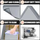 Silicone Griddle Mat Cover for Blackstone - 17 Inch True All-Encompassing Coverage Heavy Duty Food Grade Grill Buddy Mat, All Season Cooking Surface Protective Cover