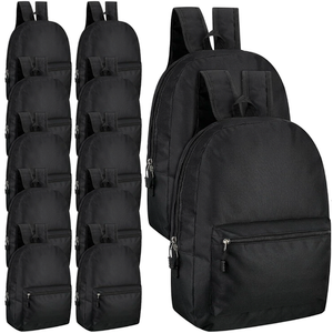 48 Pack Black School Backpacks Bulk for Kids 17 Inch Backpack in Bulk Travel Outdoor Bookbag Back to School Essentials Supplies Lightweight Bookbags for Students Elementary Middle High 48 Pack Black School Backpacks Bulk for Kids 17 Inch Backpack in Bulk Travel Outdoor Bookbag Back to School Essentials Supplies Lightweight Bookbags for Students Elementary Middle High
