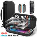 Switch 2 Accessories Bundle for Nintendo Switch 2 2025, Portable Hard Shell Slim Case with Switch 2 Crystals Cover kit, 2 HD Screen Protectors (7.9 Inch),Dust Plugs Kit, 4 Thumb Grips