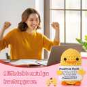 2 x MBL Valentines Inspirational Gifts for Women - Funny Valentine's Galentines Day Birthday Emotional Positive Support Cheer Up Stress Relief Relaxation Crochet Duck for Her Him Men Friend Coworker