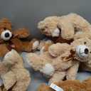 MorisMos 14 Piece Teddy Bears Bulk Baby Shower,14 Inch Cute Teddy Bear Stuffed Animals Plush,Small Stuffed Bears,Centerpiece Decoration,Brown,White,Dark Brown (14 Pcs Elegant)