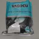 Vabogu Cat 8 Ethernet Cable, 20Ft Heavy Duty High Speed Internet Network Cable, Professional LAN Cable Shielded in Wall, Indoor&Outdoor (20FT-CAT8)