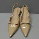 Mattiventon Slingback Heels for Women Kitten Heels Bow Ankle Strap Pointed Toe Heel Sexy Wedding Dress Party Pumps (9, Nude)