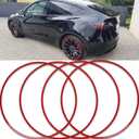 Wheel Rim Protector Set of 4, 19 Inch Alloy Rim Guards for Car Rims Compatible with Tesla Model Y 3 Honda CRV Toyota Camry Ford Mustang Mach-E Nissan Hyundai Audi A4 A6 Mazda CX-90 Lexus RX