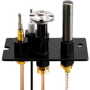 Hiorucet 10002264 Natural Gas 3 Way Pilot Assembly Kits for HHT, Majestic, Monessen, Temco, and Vermont Castings Fireplaces, SRV10002264 Pilot Assembly Replacement Parts with Thermocouple, Thermopile