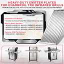463242515 17" Emitter Plates for Charbroil TRU Infrared 3-Burner Grill G466-2400-W1 463367016 463242516 466242515 466242615 463243016 463367516 466242616 463346017 Commercial Series Replacement Parts