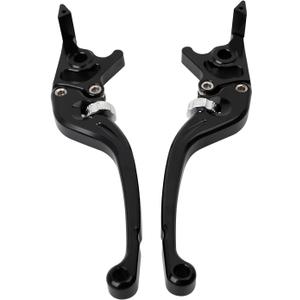 mokuo CNC Brake Lever Handle Adjustable Motorcycle 22mm 7/8" Aluminum Front&Rear Disc Brake Lever Fit for Most of Motorcycles,Scooters and Electric Bike Black