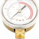 Forney 87730 Acetylene Gauge, Low Pressure, 2-Inch-by-1/4-Inch NPT, 0-30 PSI