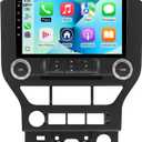 4 Core 64G Android 14 Double Din Car Stereo for Ford Mustang 2015-2020 with 9 Inch Touchscreen Radio Built-in Wireless Carplay/Android Auto/GPS/Bluetooth 5.4/FM/Steering Wheel Controls/Backup Camera