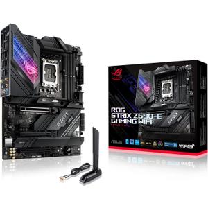 Asus ROG Strix Z690-E Gaming WiFi Desktop Motherboard - Intel Z690 Chipset - Socket LGA-1700 - Intel Optane Memory Ready - ATX - Pentium Gold, Celeron, Core i5, Core i7, Core i9 Processor Supported -