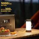Glocusent 135 LED Ultra Bright Camping Lantern, Up to 200H, 5000mAh Camping Lights with 3 Colors & 5 Brightness, SOS, Max 1500LM, Rechargeable Lantern for Power Outages Camping Hiking Emergency