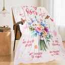 Sister Gifts, Sisters Birthday Gift from Sis, Best Sisters Ever Present for Women, Christmas Mothers Day Birthday Gift for Sister, Soft Throw Blanket 60"X50"