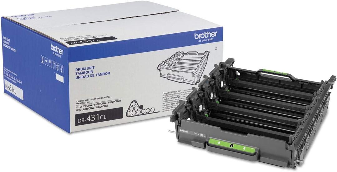 Brother Printer DR431CL Drum Unit-Retail Packaging , White