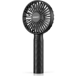 HonHey Handheld Super Mini Portable Fan - Rechargeable Battery Operated, 3 Adjustable Speeds - Personal Hand Held for Girls, Women, Kids - Outdoor, Travelling, Indoor, Office, Home, Eyelash