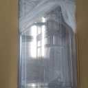 Clear Stackable Makeup Organizer with Drawer, 12''W Acrylic Storage Drawers, Cosmetic Display Case for Vanity Bathroom Countertop, Beauty Holder for Lipstick Brush Skincare Perfume (3 Pack)