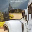 JOYTUTUS Mirrors Doors Off Compatible with Wrangler JL Gladiator JT 2018-2026, Wrangler JL Side Mirrors with Doors Off Wider View No Vibrate & Wobble (Patented), Not Fit Doors On