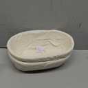 Bread Proofing Baskets Set of 2 10 inch Oval Shaped Dough Proofing Bowls w/Liners Perfect for Professional & Home Sourdough Bread Baking