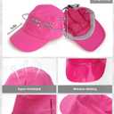 Performance Hat for Women Men, Lightweight Breathable Mesh Running Hat, Sport Cap for Golf, Cycling, Tennis (One Size, Rose)