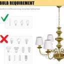 Small Lamp Shades Set of 2, White Clip On Lamp Shades for Table Lamps-4" Top x 5" Bottom x 6" High, Mini Barrel Fabric Lampshades for Table Chandeliers Sconce Wall Floor Lamp Replacement