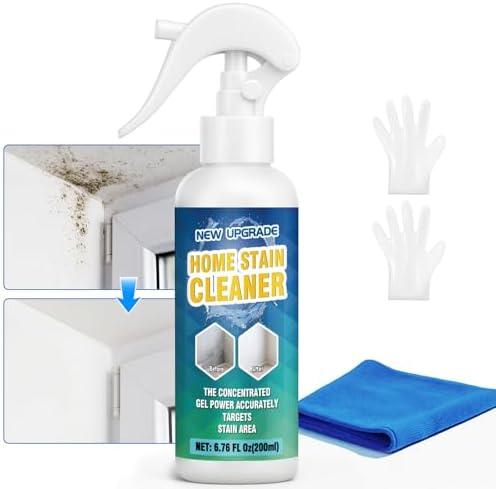 Mold Stain Cleaner Spray, All-Purpose Stain Cleaner for Bathroom, Kitchen, Decks, Patios, Outdoors, Household Stain Remover Spray Best for Tile, Wall, Grout, Fences, Furniture, Sink, Brick Pack of 2