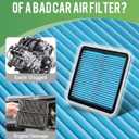 2-Pack Engine Air Filter Fits for Hyundai/Kia Santa Fe Sport, Sedona, Sorento2, Palisade, Telluride Air Filter Replacement CA11943 Car Accessories