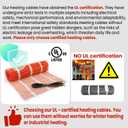 60 sqft HEATIT Warmmat Electric Radiant Self-adhesive Floor Heat Heating System & ET-72 Thermostat & Alarm Monitor
