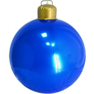 ULLIKI Christmas Decorations Inflatable Ball- Large PVC Outdoor Christmas Ornaments- Giant Hanging Yard Tree Decor for Outside Holiday (Blue)