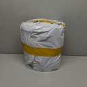 Clear Vinyl Curtains for Patio Enclosure, 23oz Heavy Duty Waterproof Anti-UV and Tear-Resistant Tarpaulin with Grommets, Weatherproof Panels for Porch, Pergola, Gazebo, Balcony, Outdoor, Khaki, 10'Hx10'W