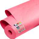 Paclord USA Made 48" x 1200" Pink Kraft Paper Roll, 45 lbs Thickness, American Quality Colored Kraft Paper for School, Poster Arts, Bulletin Board - Odorless, Non-Toxic, Safe for Kids