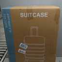 Sweetcrispy 28 Inch Checked Luggage, Suitcase with Spinner Wheels