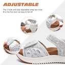 ONCAI Walking Sandals Women,Arch Support Hiking Sandals with Orthotic Outdoor Footbed for Plantar Fasciitis,Water Athletic Platform Sandalias Mujer with 3 Adjustable Strap (US Size 6-12) (Beige)