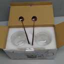 Double Walled Glass Coffee Mugs 16 OZ, Borosilicate Glass Coffee Cups Set of 2 with Spoons, Insulated Clear Coffee Mug for Hot Beverages, Cappuccino, Latte, Tea Bag.