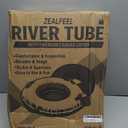 ZEALFEEL River Tube, 48-Inch Heavy-Duty Rubber Inner Tube, Canvas Cover | Commercial-Grade Inner Tube, Removable Cup Holder, Tow Strap, River Float for Adults, Lakes, Pools & Rivers