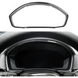 Car Dashboard Cover Trim Frame Decals for 2022 2023 2024 2025 Honda Civic 11th Gen Accessories ABS Carbon Fiber Interior Stickers