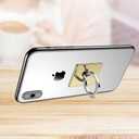 Phone Ring Holder Stand, Cell Phone Grip Mount, 360 Degree Rotation (Golden)