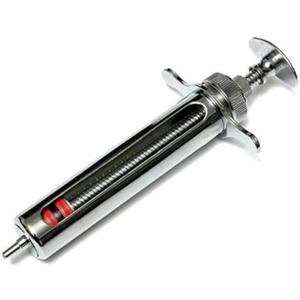 EatingBiting 10ml Reusable Stainless Steel Hypodermic Veterinary Animal Syringe Glass for Lab / stainless steel / simple structure / with locking screws simple operation EatingBiting 10ml Reusable Stainless Steel Hypodermic Veterinary Animal Syringe Glass for Lab / stainless steel / simple structure / with locking screws simple operation