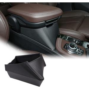 YIWANG Car Center Armrest Storage Box Container Tray for X1 F48 2016-2019, for X2 F47 2018 2019 Left Hand Drive (Black)