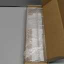 Malldii 9.5 Large Acrylic Straw Holder for Cabinet Door - Reusable Tumbler Straw Organizer Storage, Small Kitchen Accessories Container, Ultra Sticky Cupboard Door Mounted (Transparent)