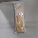 Miniature Stairs 1:12 Scale Dollhouse Furniture Wooden Handrail DIY Unpainted Staircase Dollhouse Accessories Pre-Assembled Steps Model (Left-Handrail)