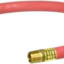 MILTON 2 Foot Snubber Nose 681-1, Absorbs Shock from Impact Tools, 200 PSI Max Pressure, 800 Pounds Burst Pressure, 1/2" Hose ID, 1/2" Male NPT