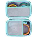 Lebakort Hard Case Compatible with SCRIB3D P1 Advanced / MYNT3D Super Professional Printing / 3Doodler Pro / 3Doodler Flow / PIKA3D PRO 3D Printing Pen (Off White + Teal Case)