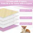Dog Diapers Female 5pcs,Reusable Dog Doggie Puppy Doggy Diapers Female, Period Panties in Heat, Tiedye, XLarge
